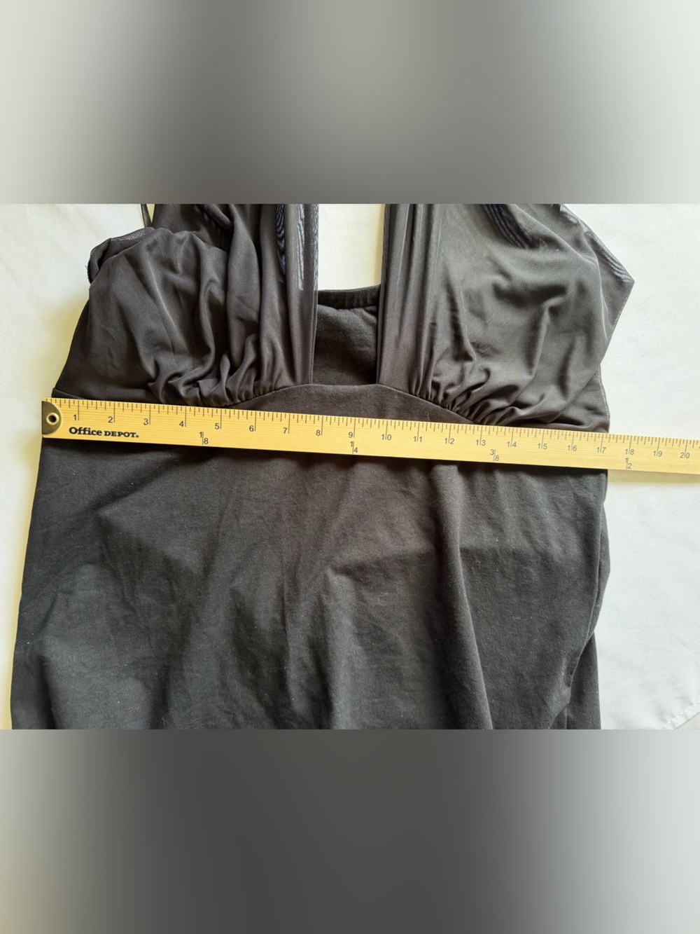 NWT Torrid Plus Size Foxy Sheer Black Halter Mesh-Panel Camisole. Size 1X - Picture 5 of 6